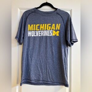 Threads 4 Thought Gray and Yellow University of Michigan Men's Shirt